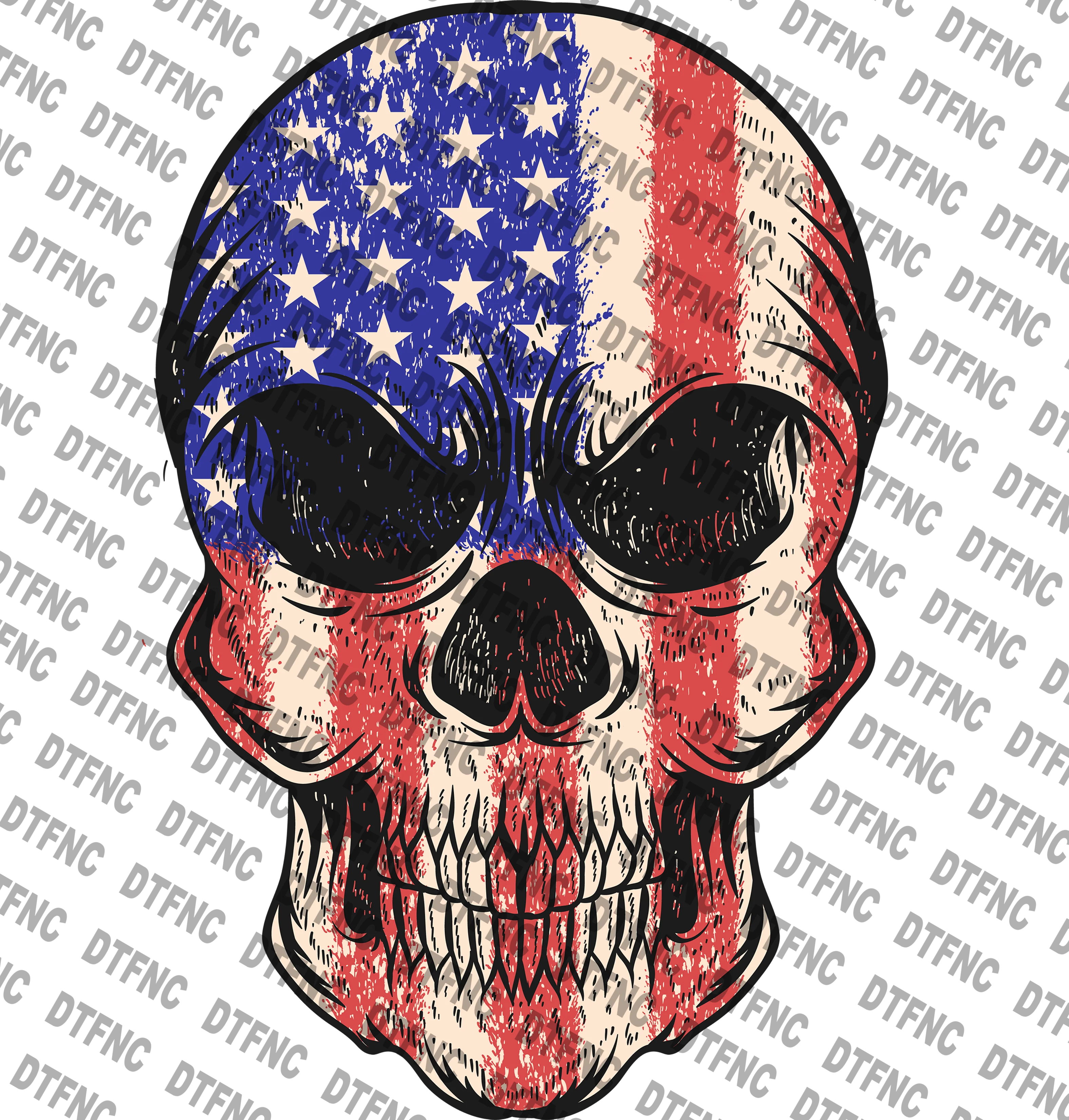4th of July - Patriot Skull