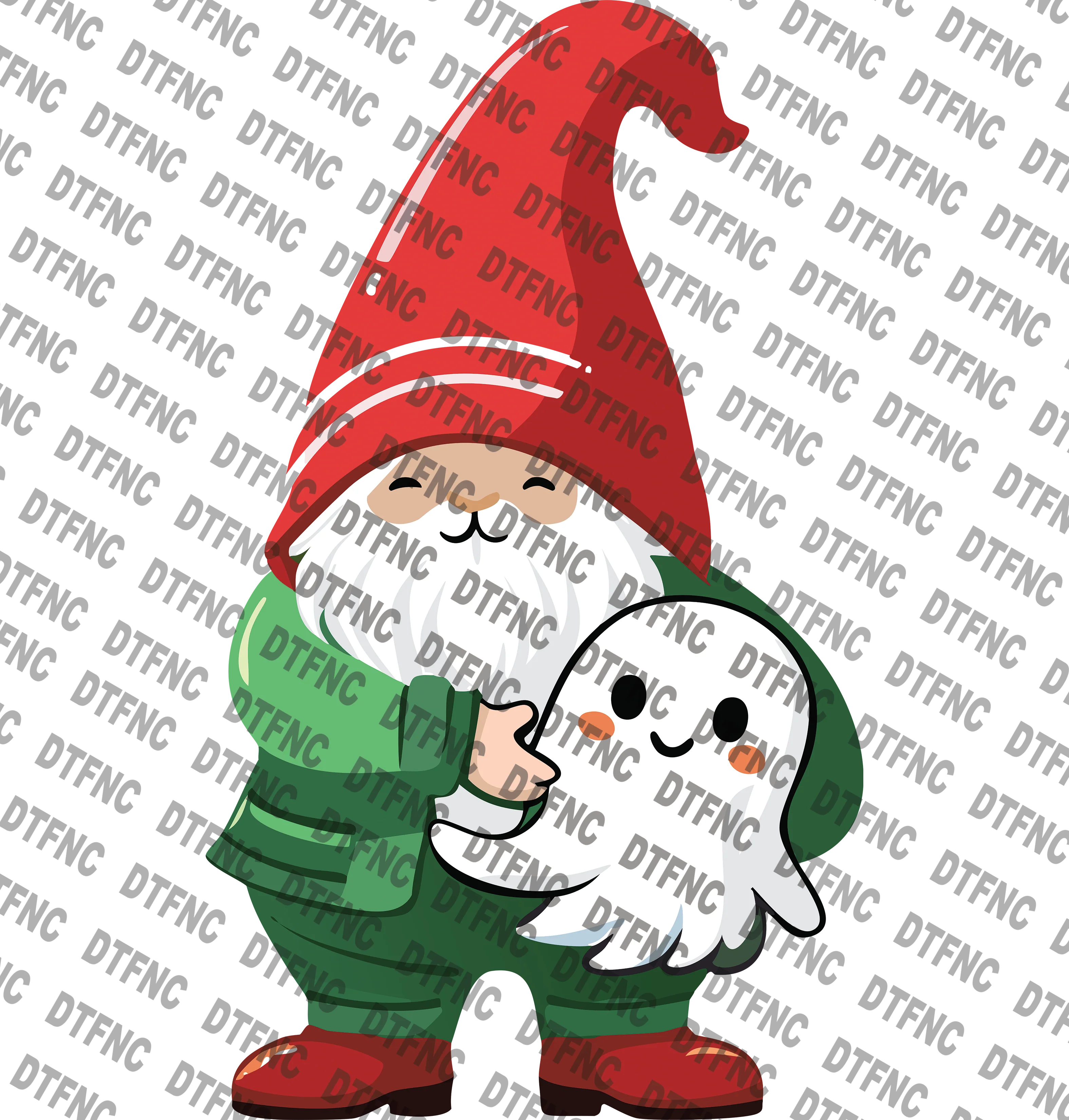 Halloween - Gnome with a Ghost