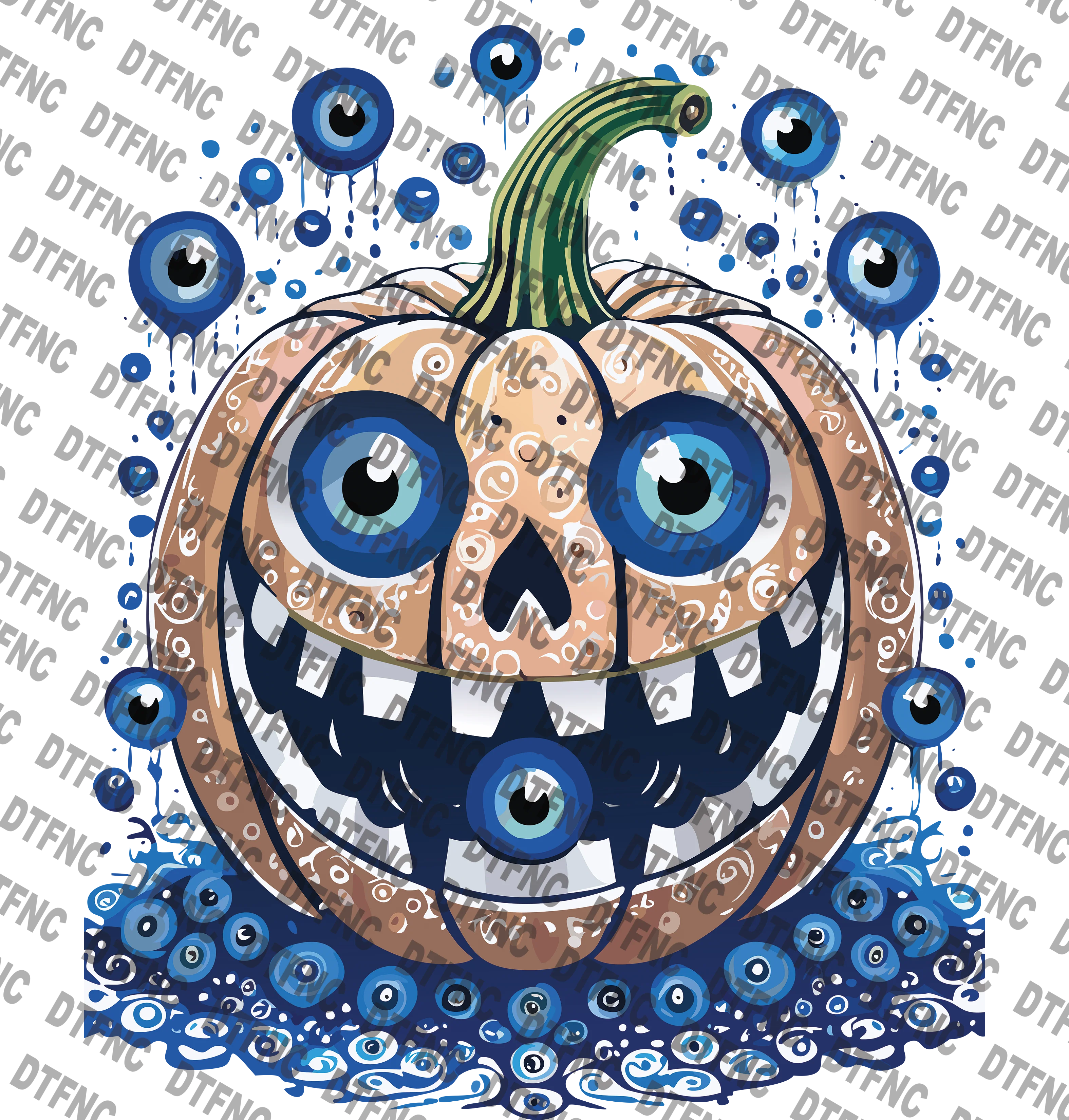 Halloween - Pumpkin with Evil Eyes