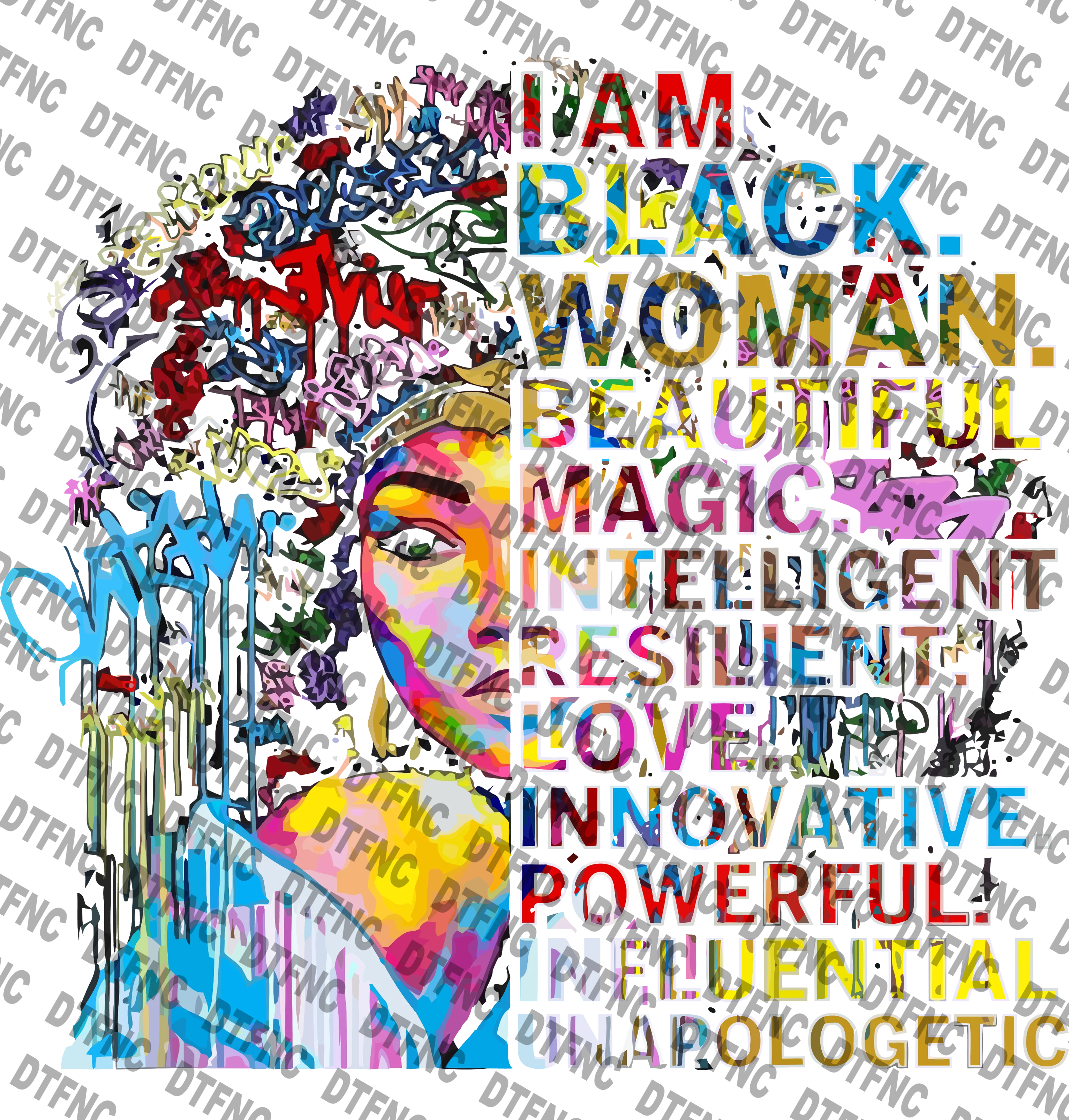 Juneteenth - I AM A BLACK WOMAN, BEAUTIFUL, MAGICAL